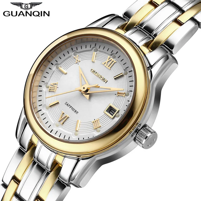Prix pour GUANQIN Montres Femmes Marque De Luxe Lumineux Date Horloge Femelle En Acier Plein Quartz Montre-Bracelet des Femmes Montres Relogio Feminino Prix pour GUANQIN Montres Femmes Marque De Luxe Lumineux Date Horloge Femelle En Acier Plein Quartz Montre-Bracelet des Femmes Montres Relogio Feminino