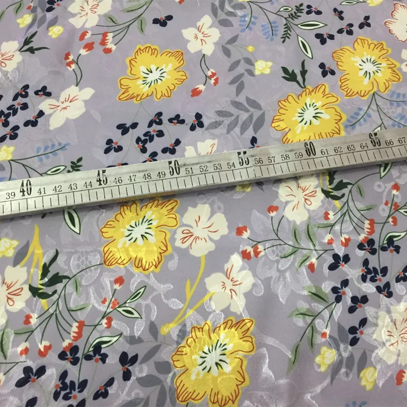 

2019 Real Patchwork Tissus Spring And Summer Micro-elastic Fabric Cheongsam Clothing Dress Digital Printed Handmade Diy Fabrics