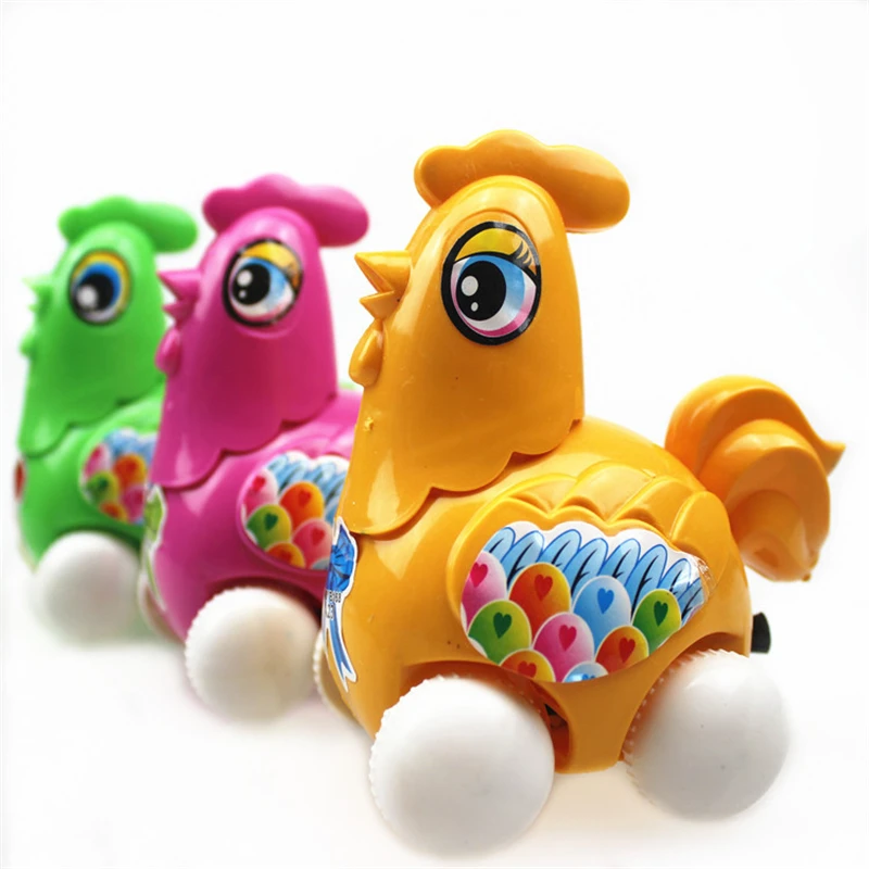 New 3Pcs Lot Lovely Rooster Mini Pull Back Toys Children s Toys Back To The Car
