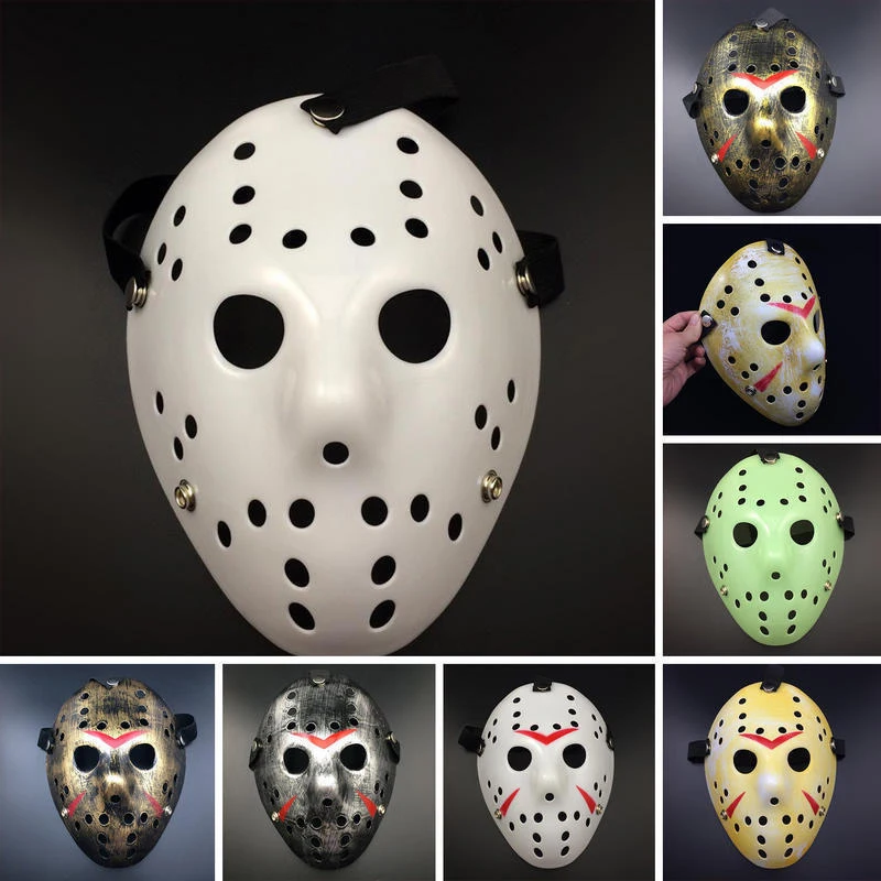 1Pcs Horror Movie Hockey Mask Jason Voorhees Cosplay Party Props Scary