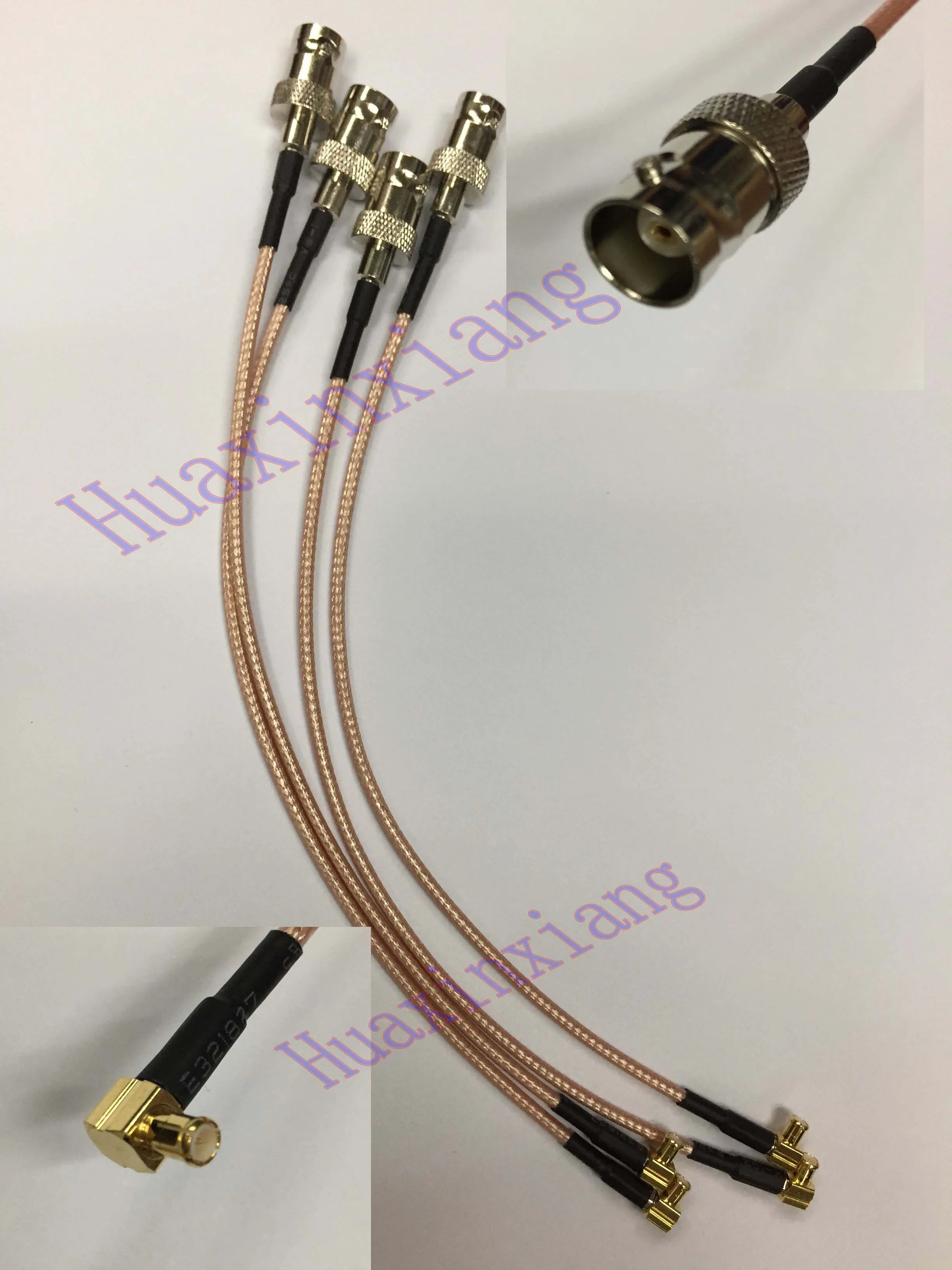 

5PCS/Lot BNC Female To MCX Male elbow extention Coaxial Pigtail cable connector RG316 20CM/50CM/1M