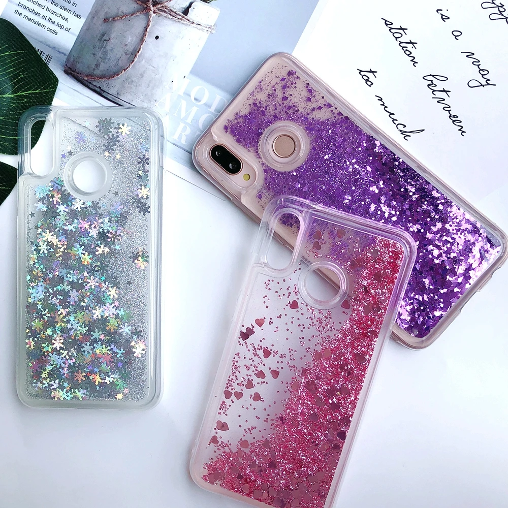 

A30 A50 Case for Samsung Galaxy A30 A50 Case Funda A10 A40 A70 glitter Liquid quicksand Cover for etui Samsung A10 A40 A70 Case