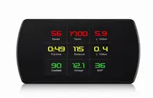 OBD2 Velocímetro Brisa Projetor P12 5.8 TFT OBD Hud Head Up Mostrar Suporte OBD2 e EUOBD Porta Do Carro