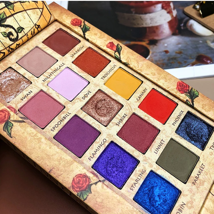 Paleta de Sombra Cageling Shimmer Brilho Fosco Cor Sombra Palete Metálico Diamante Nudepigmento Maquiagem Paleta Cosméticos 15 8 Sombra de olho