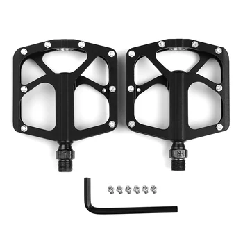 

MTB Road Bike Cycling Pedal Lightweight Bike Pedals Alloy Platform Pedals Three Bearing Cr-Mo Steel Axle Bicycle Accessories