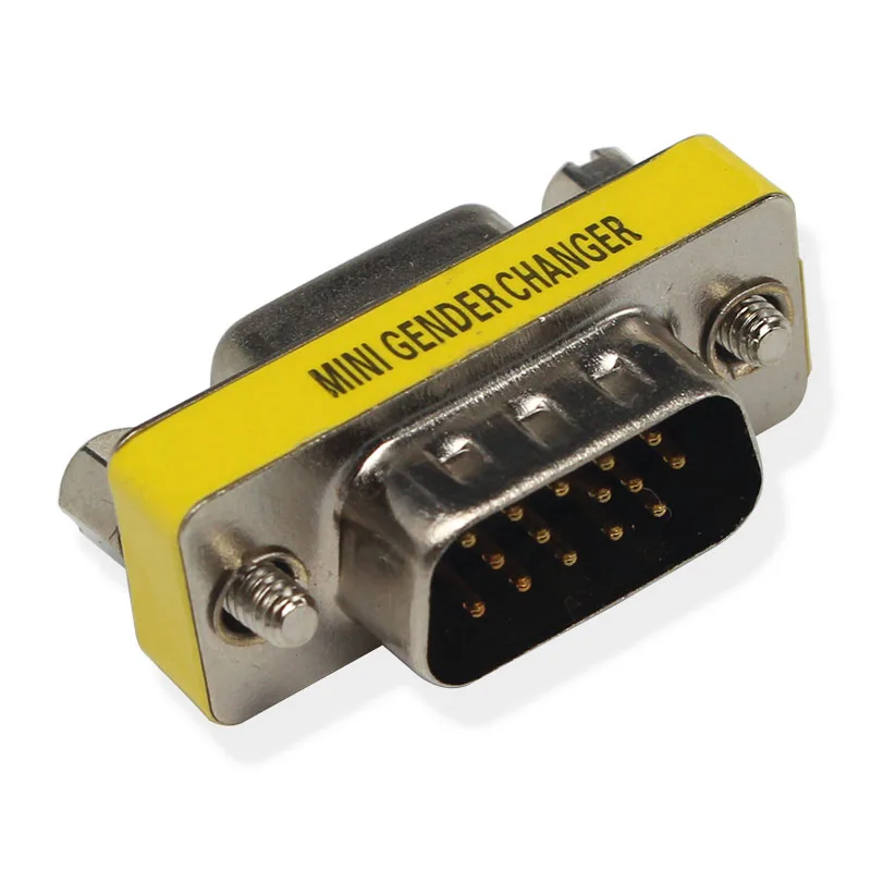VGA Adapter Male to VGA Female Mini Gender Changer For PC TV Notebook Monitor STB Projector DVD
