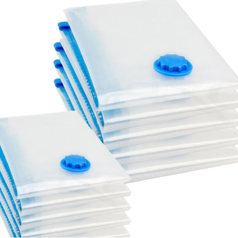 

5Pcs/Set Vacuum Storage Bag for Clothes Quilt w/ Valve Sealer Foldable Compressed Organizer Space Saver Packet Seladora A Vacuo