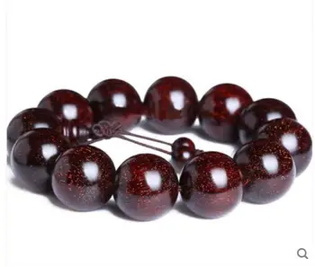 

Large Sandalan Zambia lobular red sandalwood full star 20mm sandalwood wood beads couple jewelry bracelet