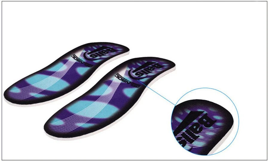 Высокие эластичные EVA удобные дышащие стельки для женщин Мужская обувь арки поддержка плоская подошва корректирующая стелька Z0046