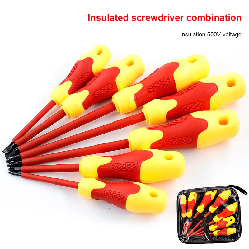 

8 Pcs Electricians Screwdriver Set Tool Electrical Insulated High Voltage Multi Screw Head Type TN88