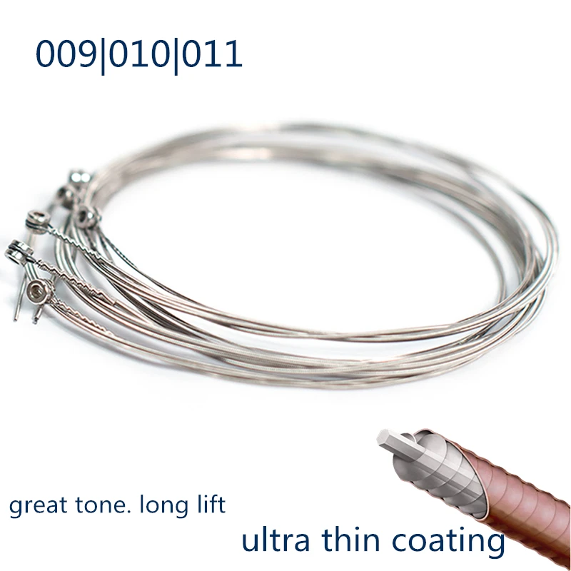 

Electric Guitar Strings set 009 010 011 Long Life Custom Super Light Electric Guitar Strings E12052 12002 12077 12000