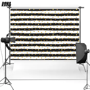 

DAWNKNOW Stripe New Fabric Polyester Photography Background For Baby Dot Vinyl Backdrop For Newborn Photo studio lv080