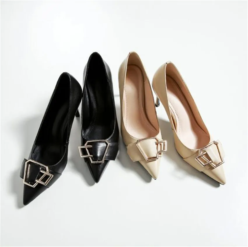 ZOUDKY 2018 south korean style Thin heels female coarse shallow cow skin lacquer fashion casual shoes