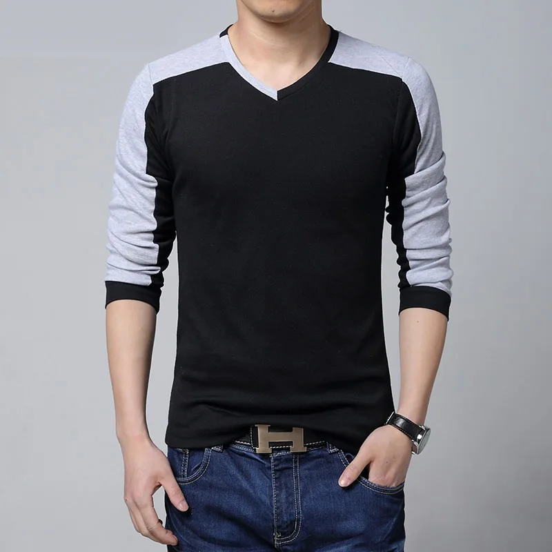 Fashion-Stylish-Men-s-Casual-Shirts-Slim-Fit-Long-Sleeve-T-Shirt-top ...