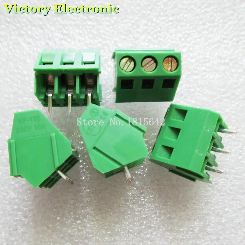 

10PCS/LOT KF103-5.08-3P KF103-3P 300V 10A Screw 3Pin 5.08mm Straight Pin PCB Screw Block 22-12A WG