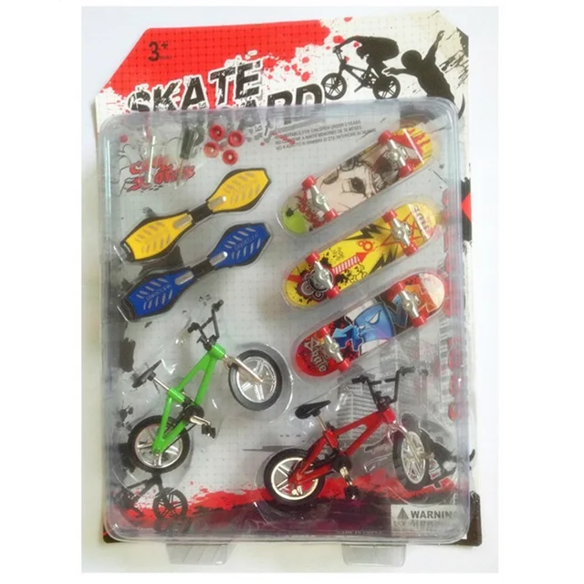 US $8.33 New Arrival Plastic Bmx Bicycle Finger Skateboard Toys for Children SetsFunny Mini Fingerboards Toy