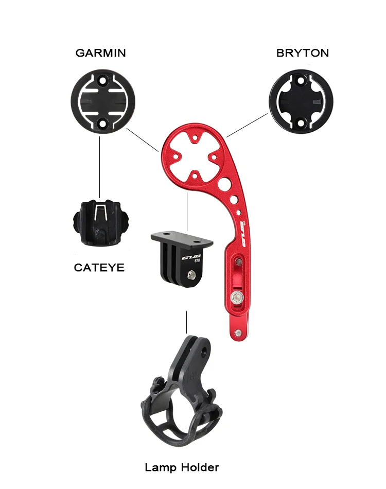 GUB 660 велосипедная MTB камера велосипедный компьютерный держатель gps GoPro стойка телескопическая поддержка для CATEYE Garmin Bryton крепление регулируемое
