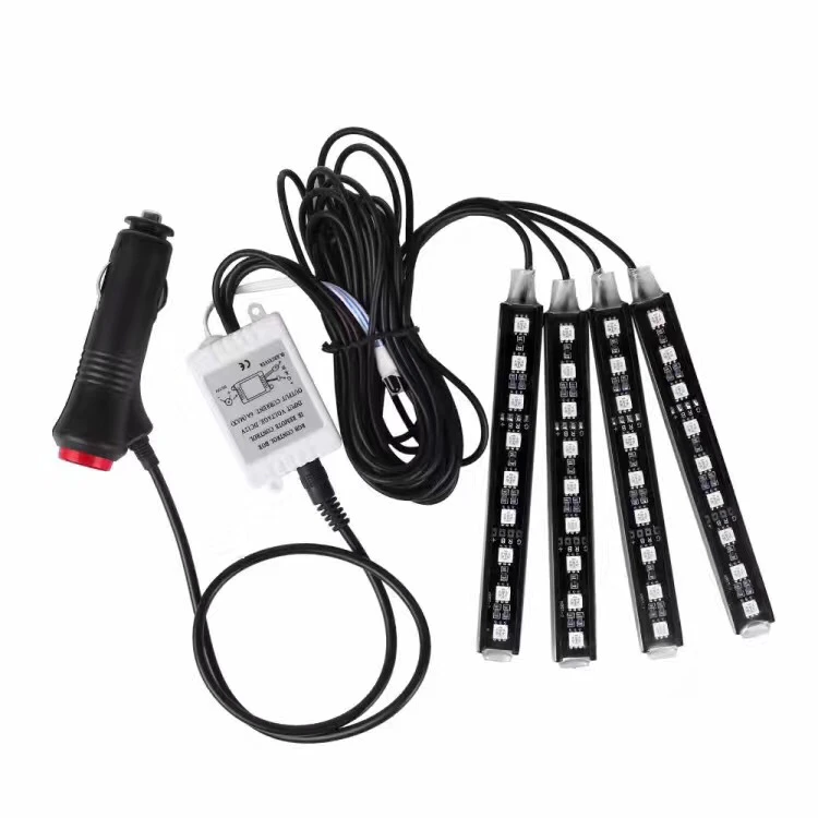 1 комплект автомобильных светодиодных лент RGB 5050 DRL 4 smd с дистанционным