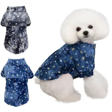 Хлопковая Летняя Пляжная майка с коротким рукавом, летняя пляжная майка с коротким рукавом, одежда для домашних животных, футболка для собак, топы с принтом для щенков