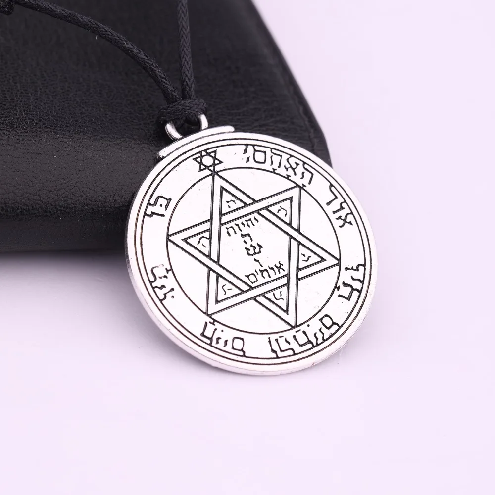 Teamer Excelsior Pentacle of Mars ожерелье талисман религиозная звезда круглая подвеска и Wicca