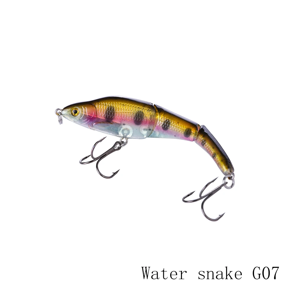 Makebass 3,74 дюйма/0,41 унции воды гольян тонущие рыболовные наживки приманки Pesca carnada мульти Соединенные Swimbait твердые приманки рыболовные снасти - Color: Water snake 95G07