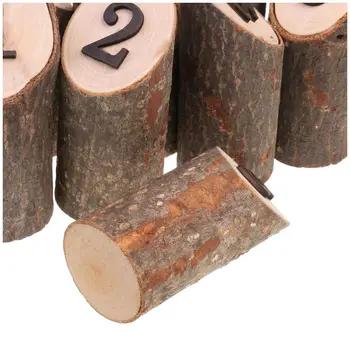 

Practical Boutique Rustic 1-10 Wooden Table Numbers Wedding Birthday Party Centerpieces Decor