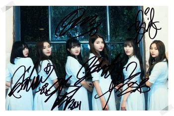 

signed GFRIEND autographed group photo RAINBOW K-POP 6 inches free shipping 102017A