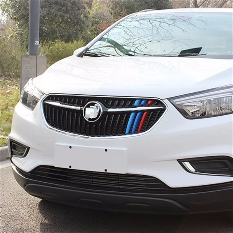

automobile car covers accessories chromium styling 2017 16 modified decorative strip three front trim FOR Buick Encore