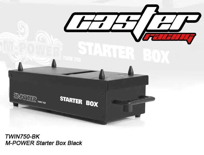 Caster 1/8 Nitro Engine Metallo Starter Box Doppio 750 Motore Easy Power Starter For Baja Buggy Monster Truck Truggy Rc Auto