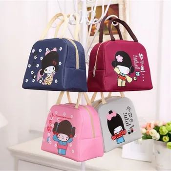 

Cute Girl Print Lunch Bag Women Portable Functional Oxford Insulated Thermal Food Picnic Kid Cooler Lunch Box Bag Tote Lunch Box