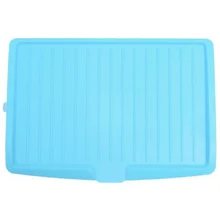 Heißer salePlastic Abtropfgestell Tropfschale Platte Besteck Rack Küchenspüle Rack Kartenhalter Großen blau