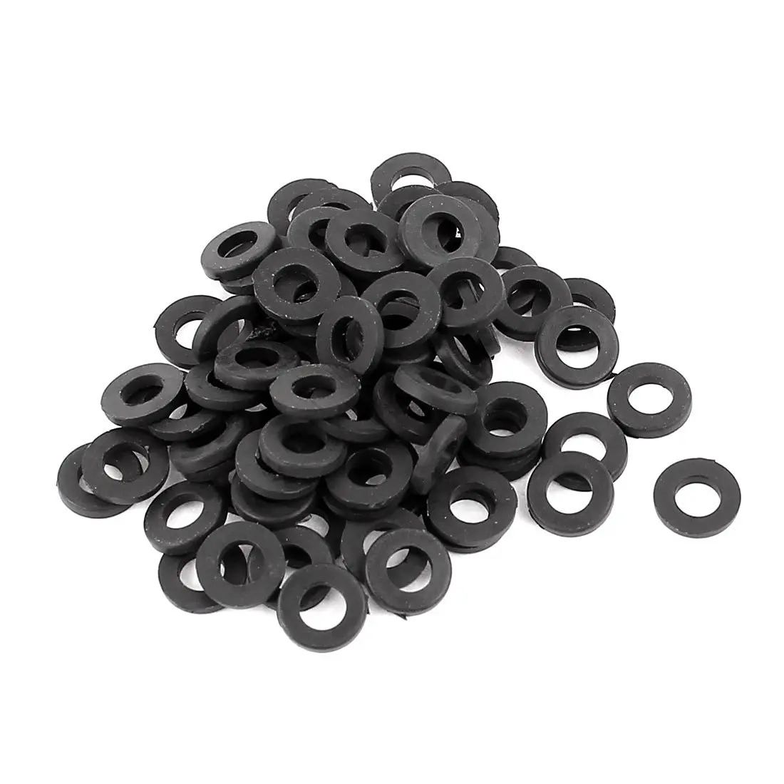 100 Pcs M3x6mmx1mm Plastic Round Flat Washer Blackin Washers from Home