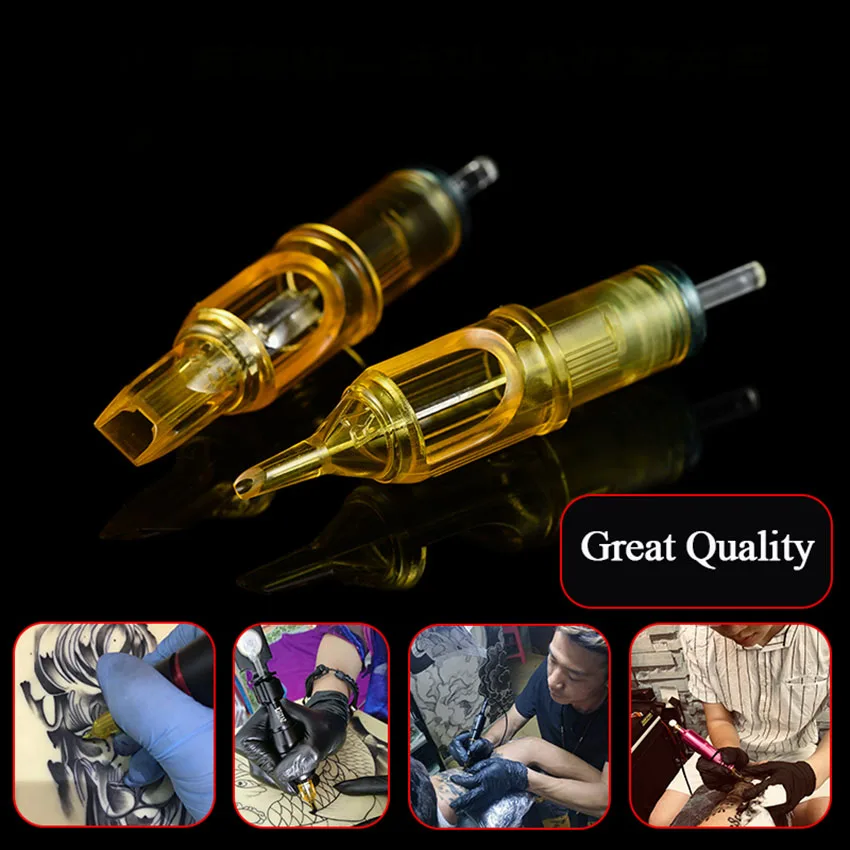 

Cartridge Needles Tattoo 20Pcs 5/7/13/15RM Sterilized Eyebrow Lip Permanent Makeup for Tattoo Machine Gun Power Supply Body Art