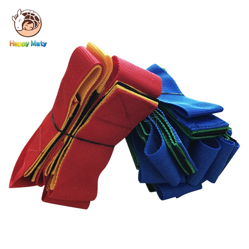 Most effective  Happymaty 4 Legged Race Bands Outdoor Game for Kids Adults Birthday Team Party Games with Carry Bag