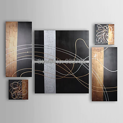 Free Shipping,100 handmade oil paintings abstract on canvas 6 piece