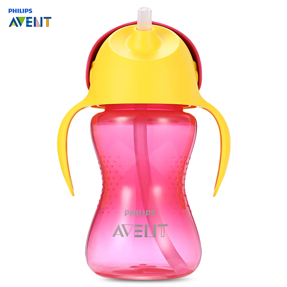 Philips Avent 10 унц. 300 мл детские мягкие ручка соломы бутылки подготовки питьевой чашки