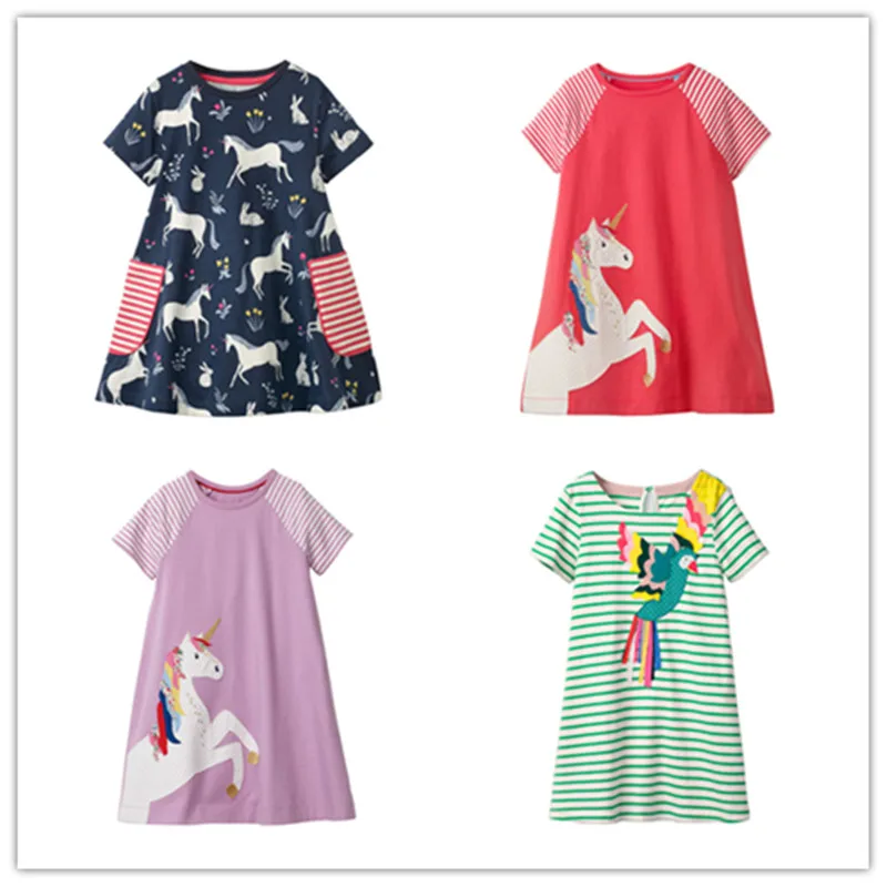 VIDMID/платья для маленьких девочек; детская одежда; хлопковые пляжные платья; летняя брендовая одежда в стиле пэчворк для девочек 2-7 лет