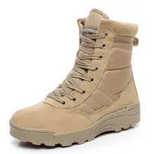 Plus Size Desert Tactical Military Boots SWAT Combat Army Boots Men Shoes Work Outdoor Hiking Travel Climbing Men Botas 38-47