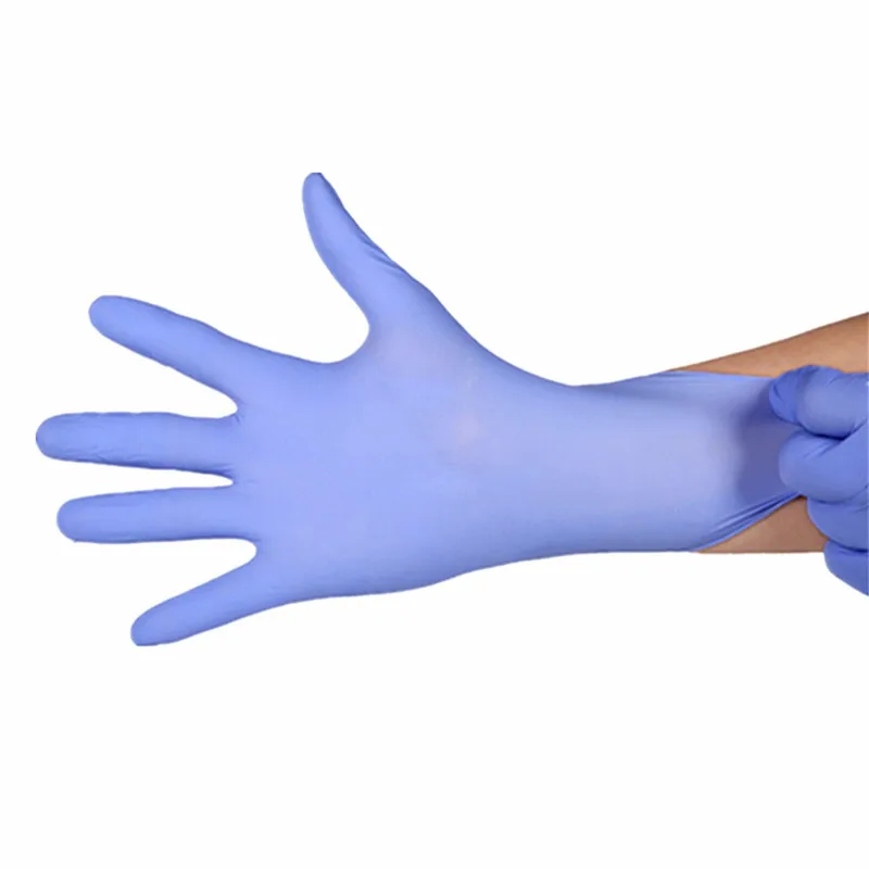 10 пар/упак. кислоты и щелочи очень сильные медицинские нитриловые одноразовые перчатки для электроники пищевой медицинской лаборатории