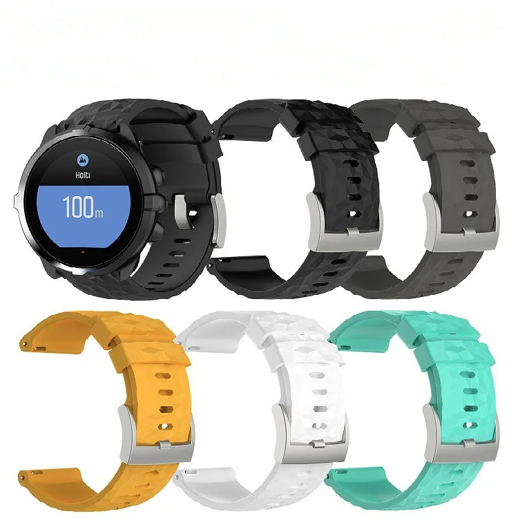 

Fashion Silicone Sports Wristband Strap Bracelet for Suunto Spartan Sport Wrist HR Baro Multisport GPS Watch Band Strap Bracelet