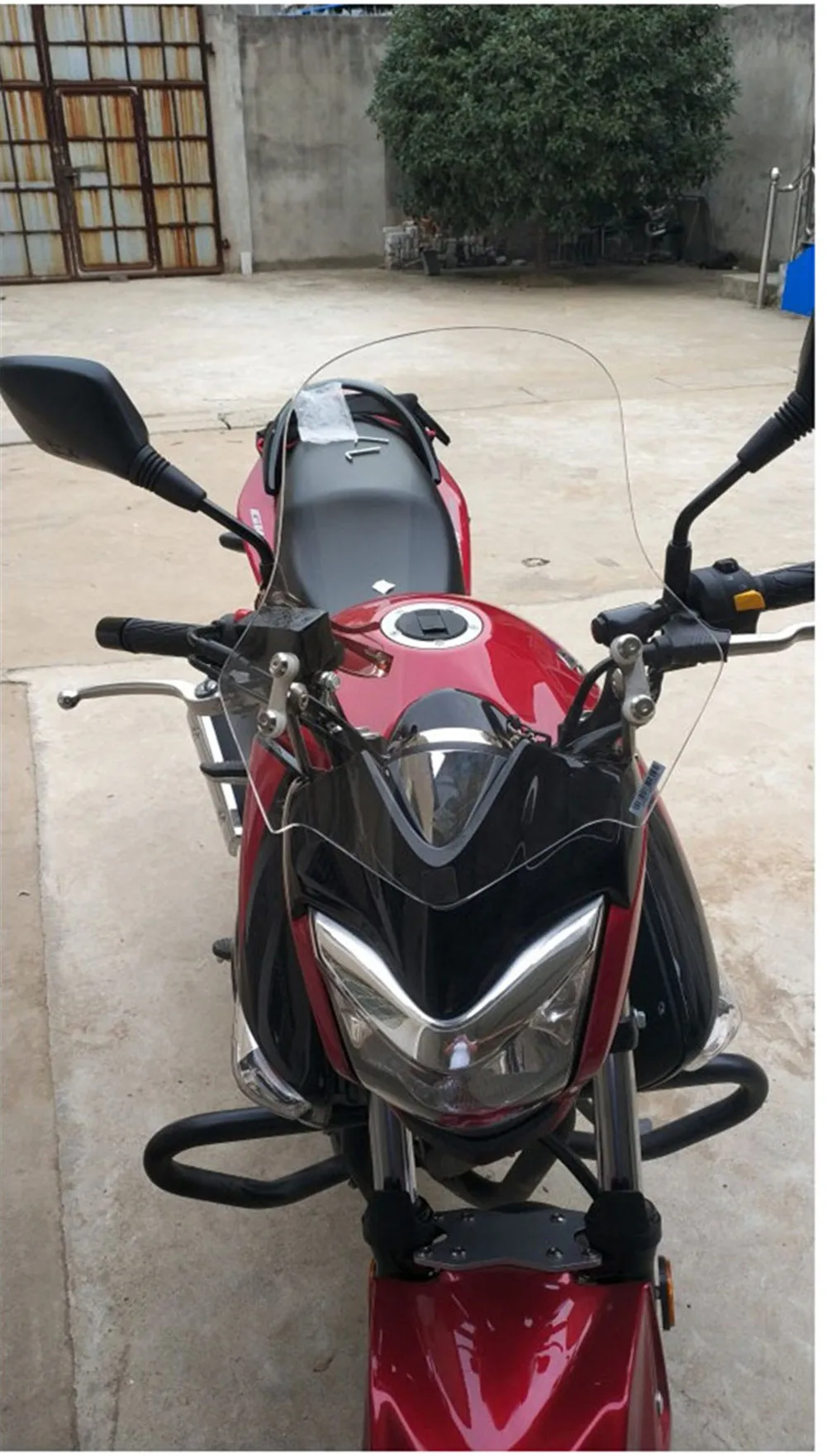 Переднее ветровое стекло для Мотоцикла Suzuki GW250 50 см прозрачное GW250|Козырьки от