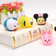 Disney детский манеж Микки Маус мультфильм брелок для ключей Автомобильный ключ сумка с подвесками кукла аксессуары подарок для мальчиков и девочек сувенирная игрушка фигурка