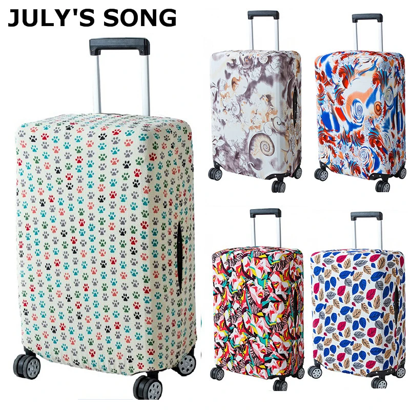 JULY'S песня для женщин мужчин путешествия чемодан Крышка модный чемодан на колесах защиты пыли сумка чехол Туристические товары поставки