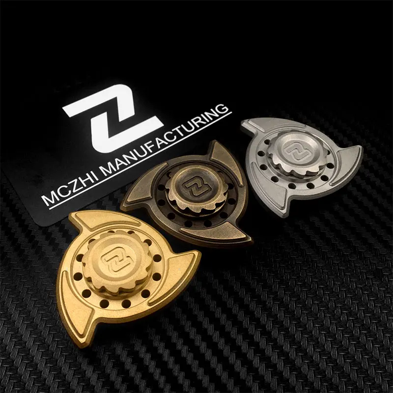 

Cool Ghost Fire Three-leaf Hand Spinner Stainless Steel Titanium Fidget Spinner Adult Fingertip EDC Adult AntiStress ADHD Toy