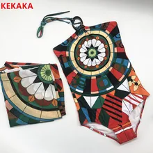 Винтажный Зеленый Цельный купальник с мультипликационным принтом на бретельках, Женский сексуальный купальник, боди, монокини, купальные костюмы