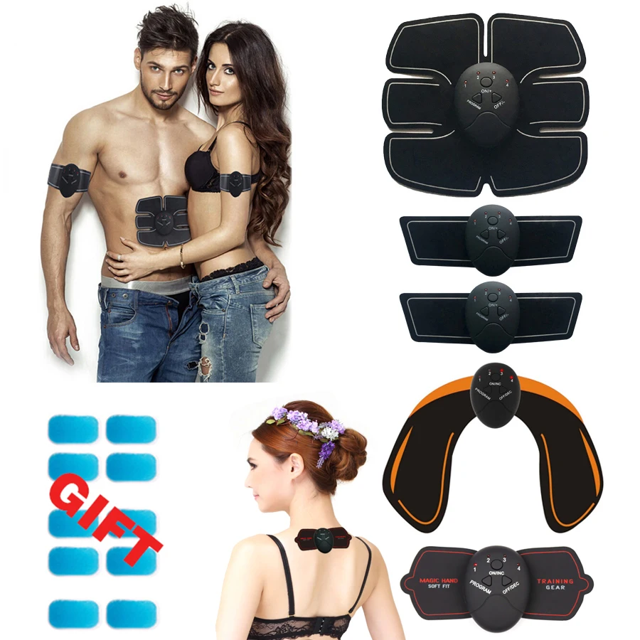 Abdominal Muscle Trainer Training Apparatus EMS Muscle Stimulator Belt Fitness Massager Body Slimmi
