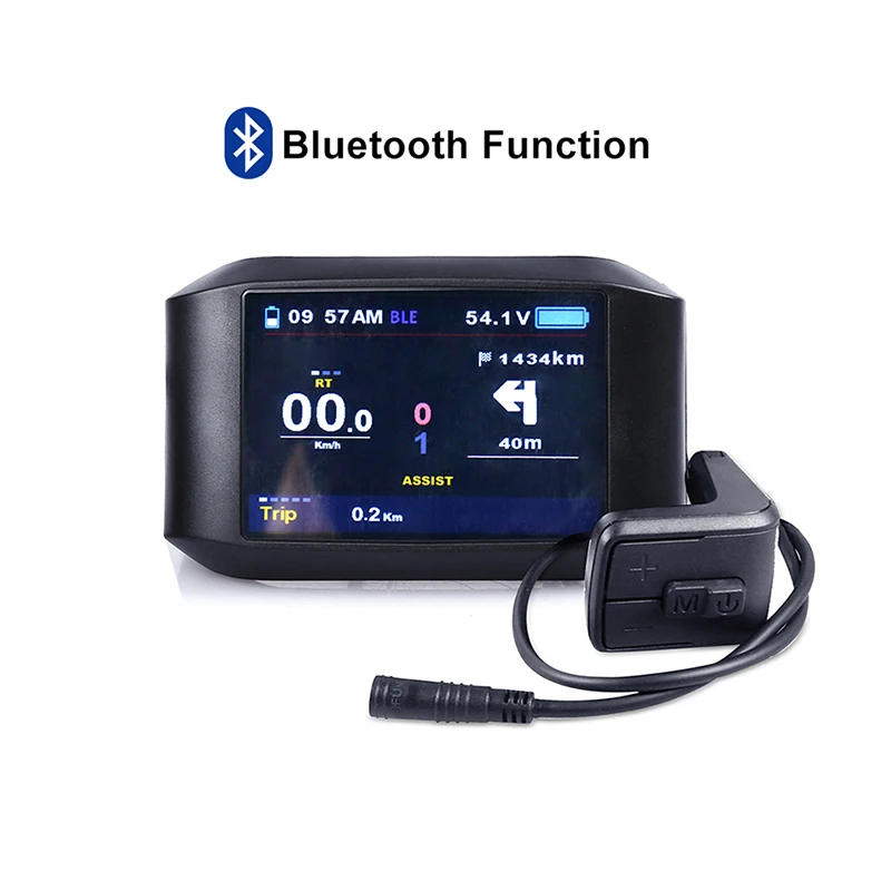 Электронный велосипед TFT ЖК-дисплей 750C с системой iOS Bluetooth компьютер для Bafang концентратор среднего двигателя BBS01 BBS02 BBSHD Комплекты 36 В/48 В/60 в Ebike