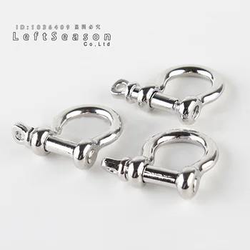 

Silver tone SHACKLE JOINT CONNECT Hook biker Leather Craft