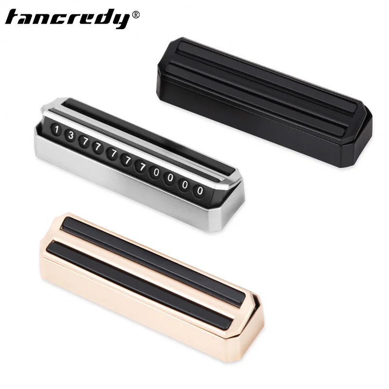 

Car Styling Double Sides Temporary Parking Card 360 Degree Rotate Phone Number Card Plate Telephone Number Card Car Sticker