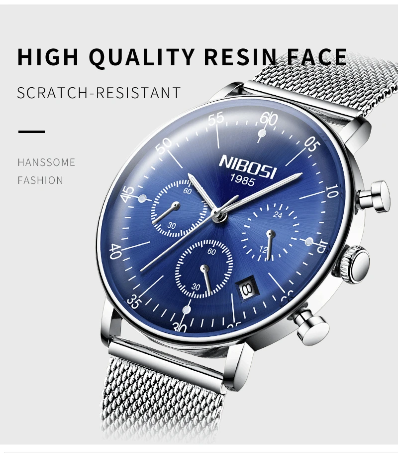 Reloj Hombre 2018 NIBOSI Unisex Men's Watches Top Brand Luxury Dress Fashion Wrist Watch Chronograph Man Clock Luxury Relogios (13)